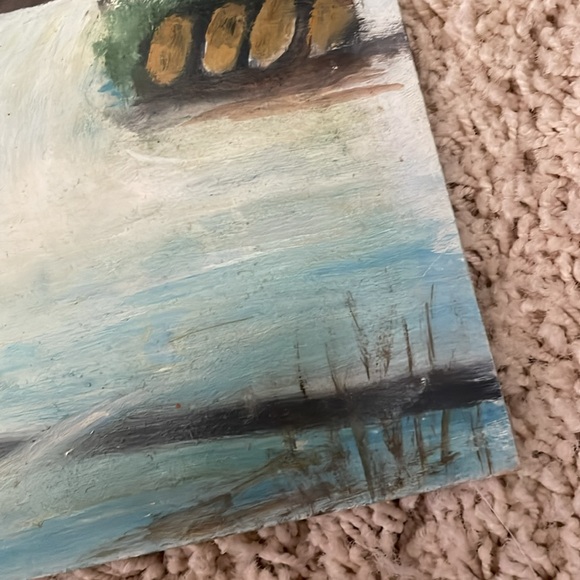 Vintage “Panora Mill” Oil on Board 1981 - Picture 6 of 12